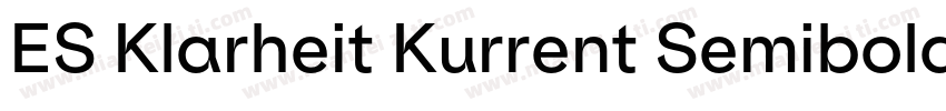 ES Klarheit Kurrent Semibold TRIAL字体转换
